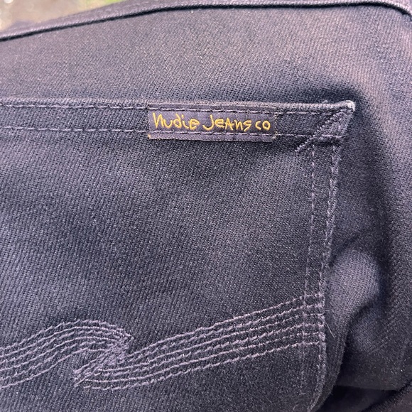 Nudie Jeans - 29W 34W - Black - Mens Button Fly Jeans - Picture 12 of 13